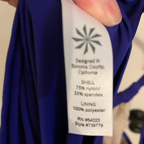 Athleta Strappy-back Dress w/ built-in bra M - Picture 7 of 8